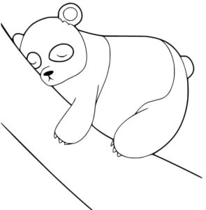 Bear takes a nap: sleepy time coloring page