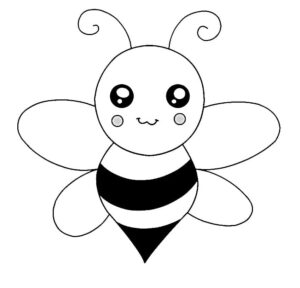 Bee buzz: nature’s tiny symphony coloring page