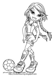 Braided athlete: passion on the field coloring page