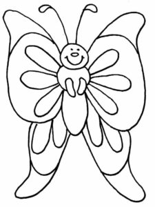 Butterfly family: a moment of joy coloring page