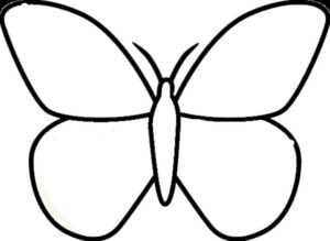 Butterfly wings fill picture frame coloring page