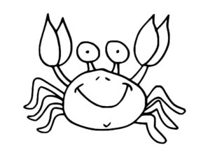 Crab’s grin: a story in motion coloring page