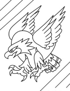 Eagle soaring: a canvas of freedom coloring page