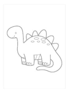 Fearsome Dinosaur Roaming Prehistoric Landscape at Sunset: A Majestic Sight coloring page