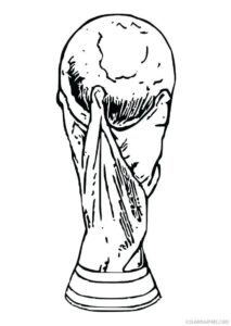 Fifa worldcup trophy coloring page