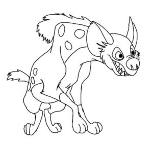 Hyenas: the ultimate growl coloring page