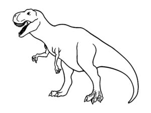 Massive Prehistoric Dinosaur Roaming the Jungle: King of the Ancient World coloring page