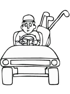 Night drive: tension on the road coloring page