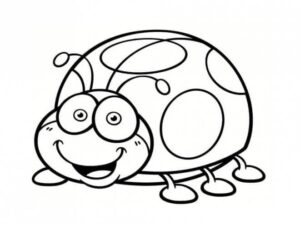 Smiling snail: shell patterns & features coloring page