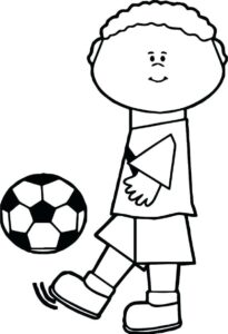 Soccer dreams: a worn ball’s promise coloring page