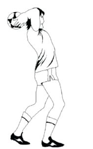 Soccer throw-in coloring page coloring page