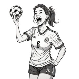 Soccer mom cheer coloring page coloring page