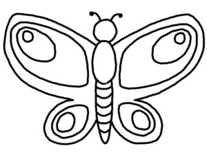 Stunning butterfly wings: swirls & curves coloring page