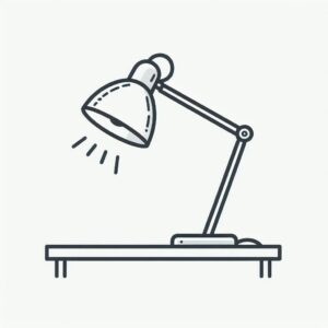 Bright desk lamp coloring page coloring page