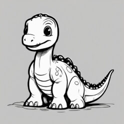 Cute baby barosaurus, gentle giant Cute baby barosaurus, gentle giant