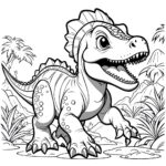 Dinosaur coloring page