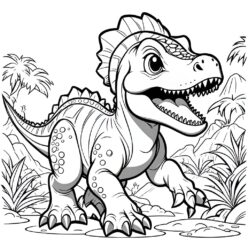 Dinosaur coloring page Dinosaur coloring page