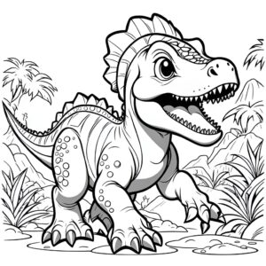 Dinosaur coloring page coloring page