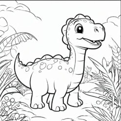 Dinosaur's forest adventure: a young one's journey