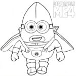 Gus minion despicable me 4 coloring page