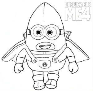 Gus minion despicable me 4 coloring page coloring page