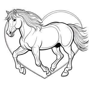 Horse power: spirit in motion coloring page