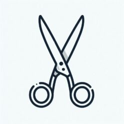 Long blade scissors coloring page