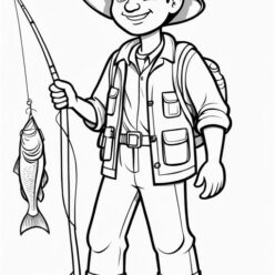 Man’s joyful catch, big fish smiles Man's joyful catch, big fish smiles