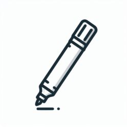 Marker ready for writing coloring page Marker ready for writing coloring page