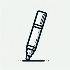 Marker simple object coloring page Marker simple object coloring page