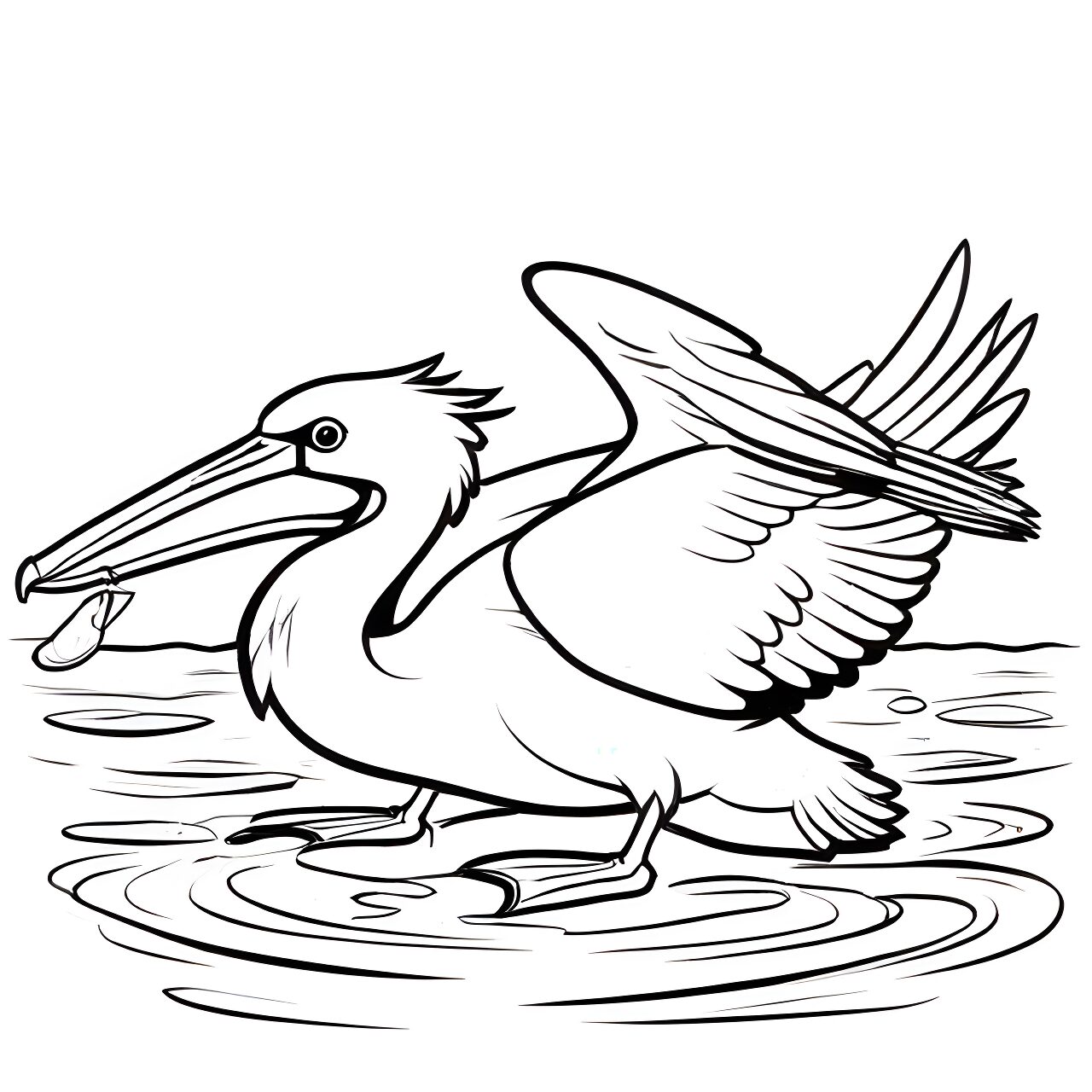 Pelican’s pouch: hunting in shallow waters