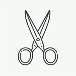 Sharp scissors coloring page