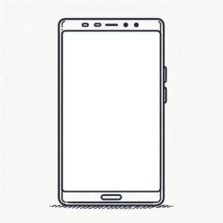 Smartphone coloring page Smartphone coloring page