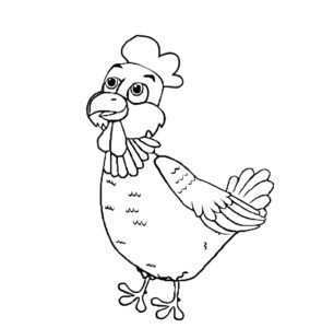 Turkey’s deep thought: a skyward gaze coloring page