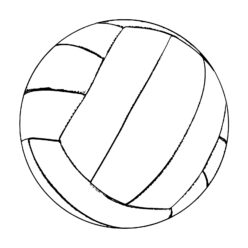 Volleyball coloring page