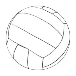 Volleyball coloring page Volleyball coloring page