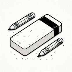 Desk supplies eraser coloring page Desk supplies eraser coloring page