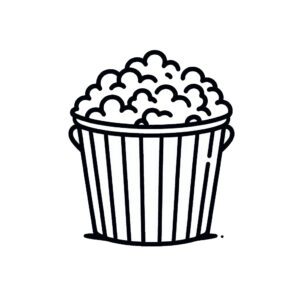 Popcorn bucket coloring page coloring page