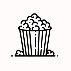 Popcorn overflow coloring page