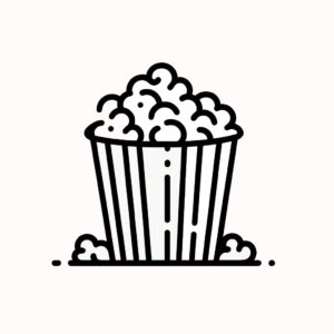 Popcorn overflow coloring page coloring page