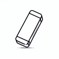 White eraser coloring page White eraser coloring page